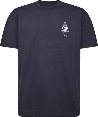 C.P. Company Hombre, Camisetas, Azul, Talla: M