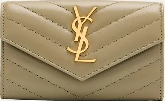 Saint Laurent YSL Monogram Small Flap Wallet in Smooth Leather