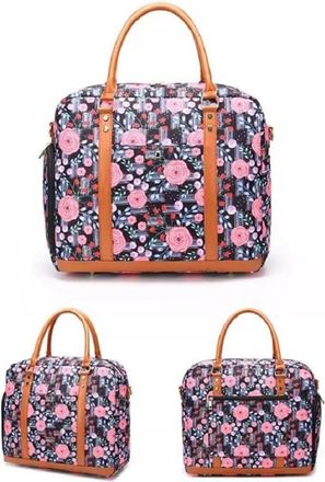 Generic Unisex Weekend Travel Bag, Nylon Cabin Luggage, 45x36x20cm, Water Resistant Duffel with Shoe Compartment, Shoulder Strap, Multiple Pockets, Lightweigh