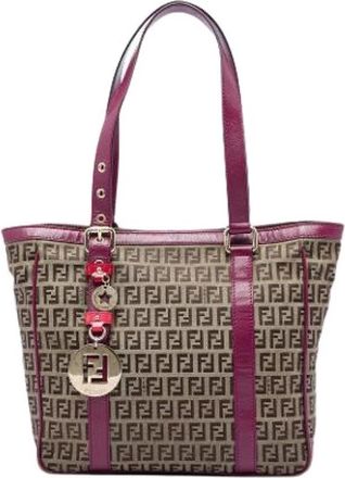 Fendi Pre-owned Vintage Tote Bag - Dames - Vintage Shopper - Beige - ONE Size - Vintage