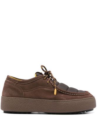 Moon Boot Mtrack sneakers - men - Fabric/Calf Suede/Calf Leather/Fabric/Rubber - 43 - Brown