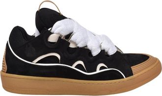 Lanvin Schoenen, Heren, Zwart, 41 EU, Leer, Curb Sneaker