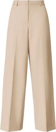 Fabiana Filippi Wide Broeken - Dames - Wijde Broeken - Beige - S - Nylon - Broeken