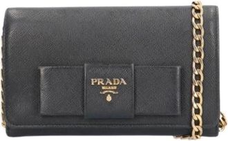 Prada Pre-owned Cross Body Bags, female, Black, Size: ONE SIZE Pre-owned Vintage Shoulder Bag