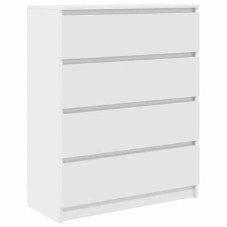 Berkfield Home Sideboard White 80x35x99 cm Engineered Wood | Size: 80 x 35 x 99 cm