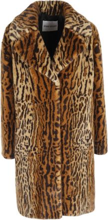 Stand Studio Multicolor Animal Print Faux Fur Camille Coat