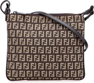 Fendi Pre-owned Fendi Zucchino Canvas Crossbody 2241 8BT047 JQ4 039