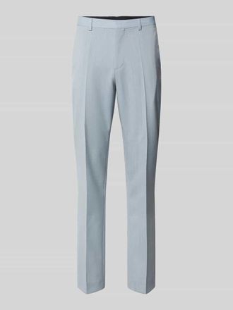 HUGO BOSS Super Slim Fit Anzughose aus Schurwoll-Mix Modell HESTEN in Hellblau, Gr&ouml;&szlig;e 102