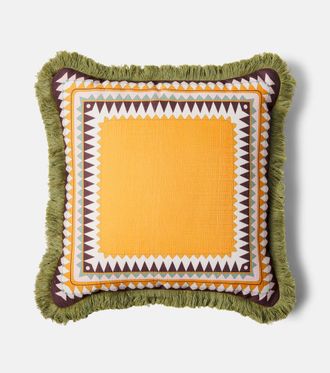 La DoubleJ Fringed cushion