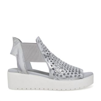 Silent D Womens Odeya Platform Sandal In Silver