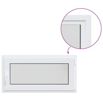 vidaXL Ventana De S&oacute;tano Risor 100 X 55 Cm Pvc Y Vidrio Vidaxl