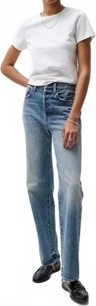 Pistola Denim Cassie Super High Rise Straight Jeans In Serpentine Vintage