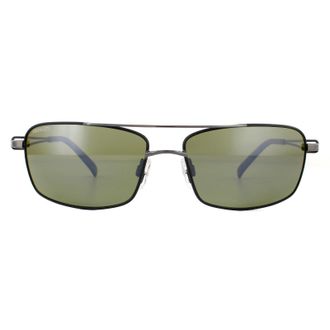 Serengeti Eyewear zonnebril Dante 7115 Glanzende Gunmetal Black Tannery Mineral Polarisated 555 Nm Green