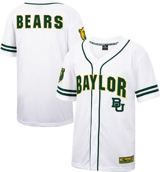 Colosseum Mens Colosseum White Baylor Bears Free Spirited Mesh Button-Up Baseball Jersey at Nordstrom, Size Xx-Large