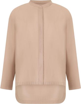 Max Mara Smmracconto Blouse - Dames - Overhemden - Beige - S - Polyester - Overhemden