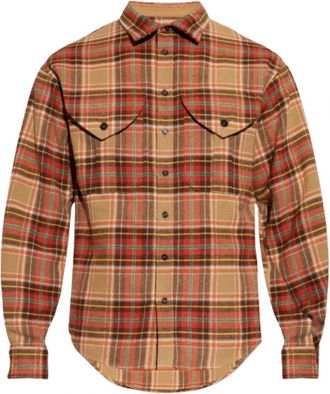 Dsquared2 Plaid Military Shirt - Heren - Casual Overhemden - Veelkleurig - M - Overhemden