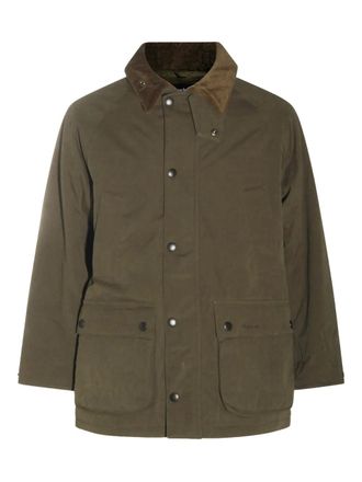 Barbour Bedale corduroy-collar jacket - men - Cotton - 40 - Green