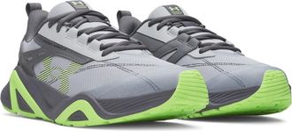 Under Armour Trainingsschuh UNDER ARMOUR UA CHARGED COMMIT TR 5, Herren, Gr. 41, mod gray, castlerock, lumos lime, Leder, Synthetik, Textil, Schuhe Trainingsschuh