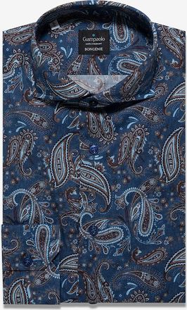 Giampaolo Baumwollhemd mit Paisley-Pring