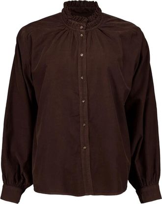 Sacr&eacute;coeur Soline Blouse - Dames - Blouses - Bruin - S - Overhemden