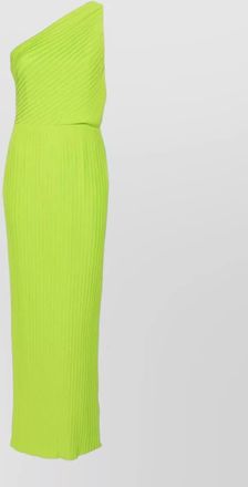 Solace London pleated one-shoulder sleeveless maxi dress