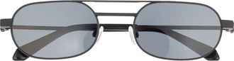 Off-white Vaiden 55mm Oval Sunglasses in Black Dark Grey at Nordstrom Rack