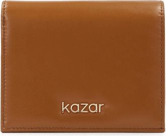 Kazar Kleine leren portemonnee - Dames - Portefeuilles - Bruin - ONE Size - Leer - Accessoires