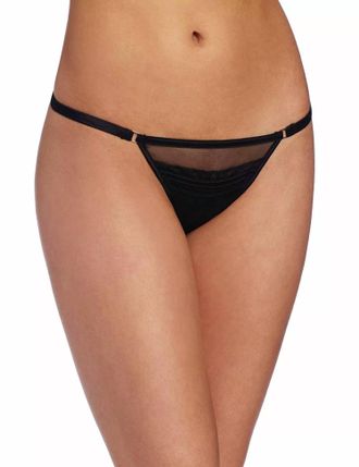 Felina Olivia Low Rise Thong In Black