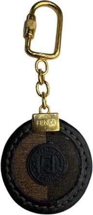 Fendi Pre-owned Leren Sleutelhouder - unisex - Vintage Accessoires - Bruin - ONE Size - Leer - Vintage