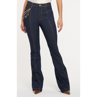 Cinq &agrave; Sept Love Token Shailene Flare Jeans in Indigo at Nordstrom, Size 00