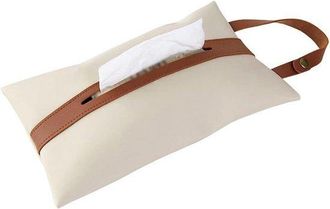 No Brand Caja Rectangular De Cart&oacute;n/piel Sint&eacute;tica Para Guardar Objetos O Tesoros, Con Rayas Decorativas. Ideal Para Encimeras, Comedores, Tocadores Y Oficinas