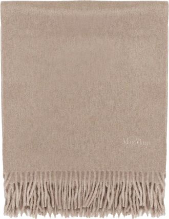 Max Mara Accessoires, Dames, Beige, ONE Size, Kasjmier, Baci Sjaal