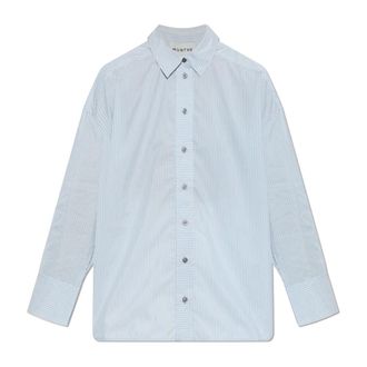 Munthe Overhemden, Dames, Blauw, S, Katoen, Vontairo Shirt