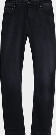 Jacob Cohen Mens Bard Slim Stretch Black Denim Jeans