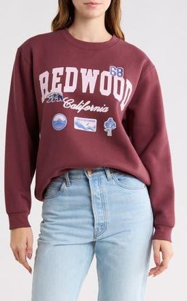 Vinyl Icons Redwood Fleece Sweatshirt in Maroon at Nordstrom Rack, Size X-Small