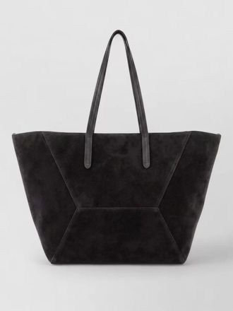 Brunello Cucinelli suede finish tote bag dual handles