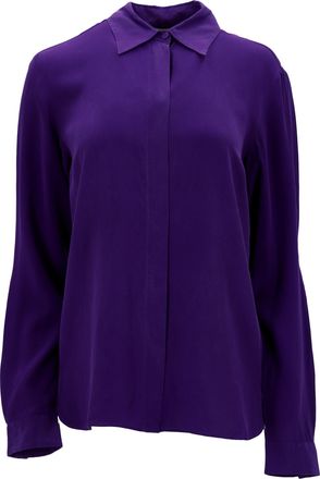 Emilio Pucci Emilio Pucci overhemd met knoopsluiting in paarse zijde
