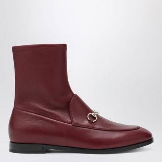 Gucci Rosso Ancora leather Jordaan ankle boots