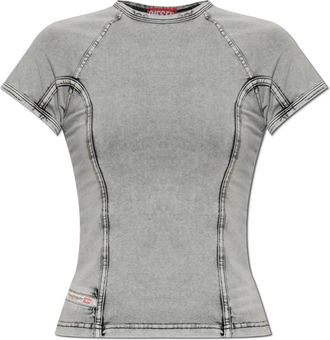 Diesel Dames, Tops, Grijs, Maat: XS Katoen