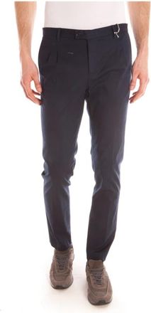 Daniele Alessandrini Pantalone Pozzetto Pens - Heren - Nette broeken - Blauw - XS - Katoen - Broeken