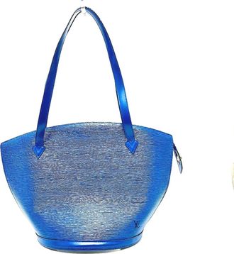 Louis Vuitton Blue Toledo Blue Epi Leather Shoulder Bag Tote Bag (Pre-Owned)