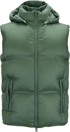 Herno Heren Gewatteerde Vest met Rits - Heren - Bodywarmers - Groen - XL - Jassen