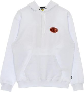 Iuter Witte Lichtgewicht Hoodie Hungry - Heren - Hoodies - Wit - XS - Katoen - Hoodies & sweatvesten
