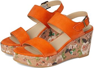 Eric Michael Crete Womens Sandals Orange : EU 40 (US Womens 9.5-10) M (B), Leather