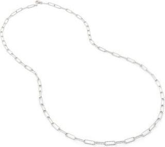 Monica Vinader Alta Textured Chain Necklace in Sterling Silver at Nordstrom Rack