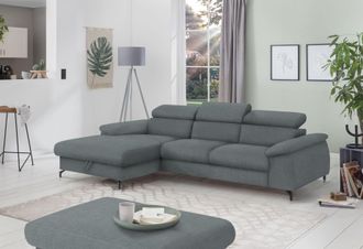 Cotta Ecksofa »Kitty L-Form, B: 242 cm« mit Kopfteilverstellung, optional Bettfunktion & Bettkasten