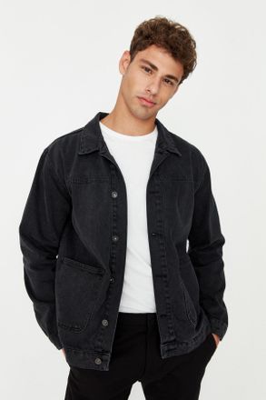 Trendyol MAN Heren Grijs Effen Lang Regular fit Jassen