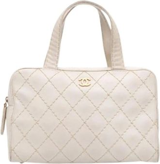 Chanel Pre-owned Handbags, female, White, Size: ONE SIZE Pre-owned Vintage Handbag