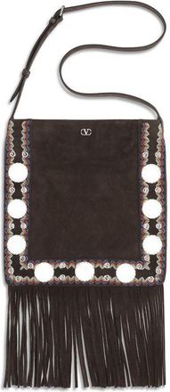 Valentino Garavani Bruine Kalfskleren Bos Taurus Schoudertas