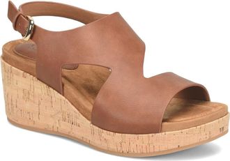 S&ouml;fft Kryss Wedge Sandal in Luggage at Nordstrom Rack, Size 7.5